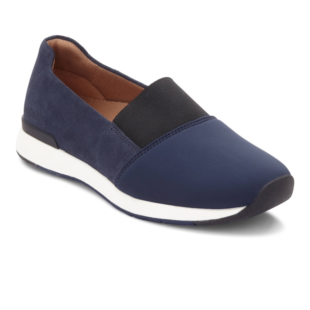 Vionic Navy and Black Slip-On Sneakers